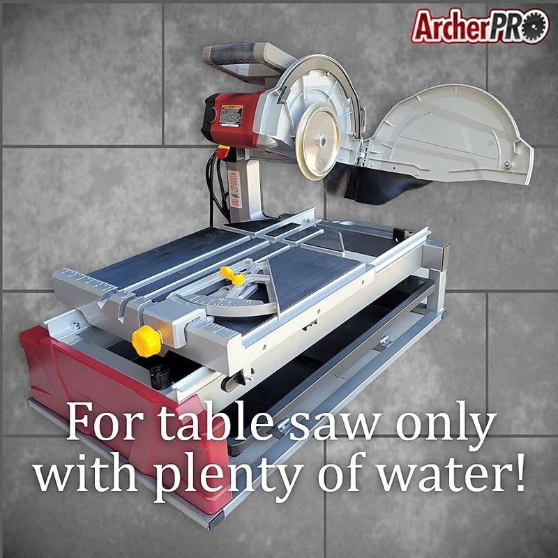 ArcherPro Archer PRO 6â€ x 3/8â€ Bullnose Tile Blades, Diamond Profile Wheels for Tile Cutting, Grinding, profiling. for Wet Tile Saw only. - Image 5